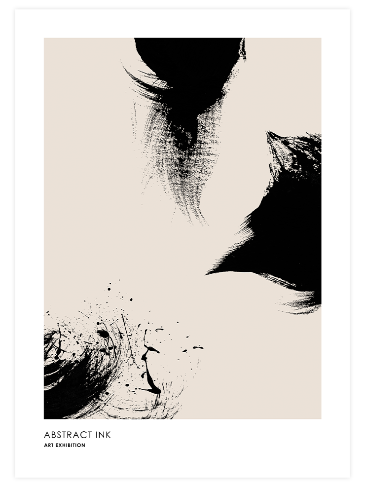 Abstract Ink - Poster Seti Trio Ürün ikincil görseli