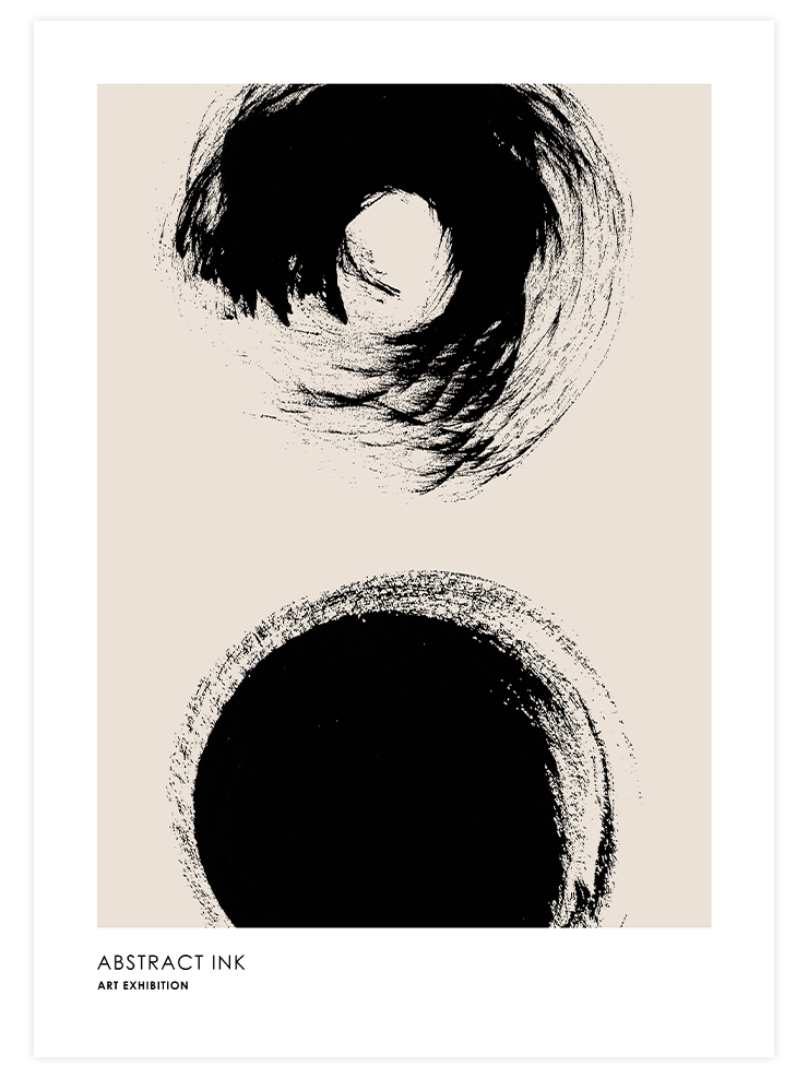 Abstract Ink - Poster Seti Trio