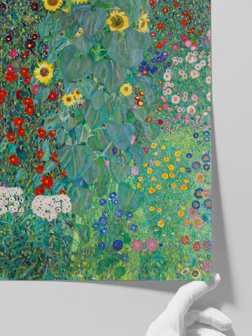 Klimt Farm Garden with Sunflowers - Art Print