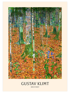 Gustav Klimt Birch Forest - Art Print