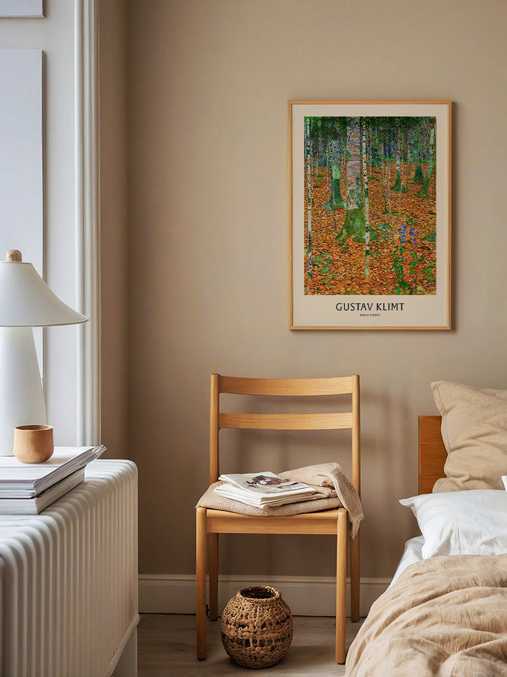 Gustav Klimt Birch Forest - Art Print
