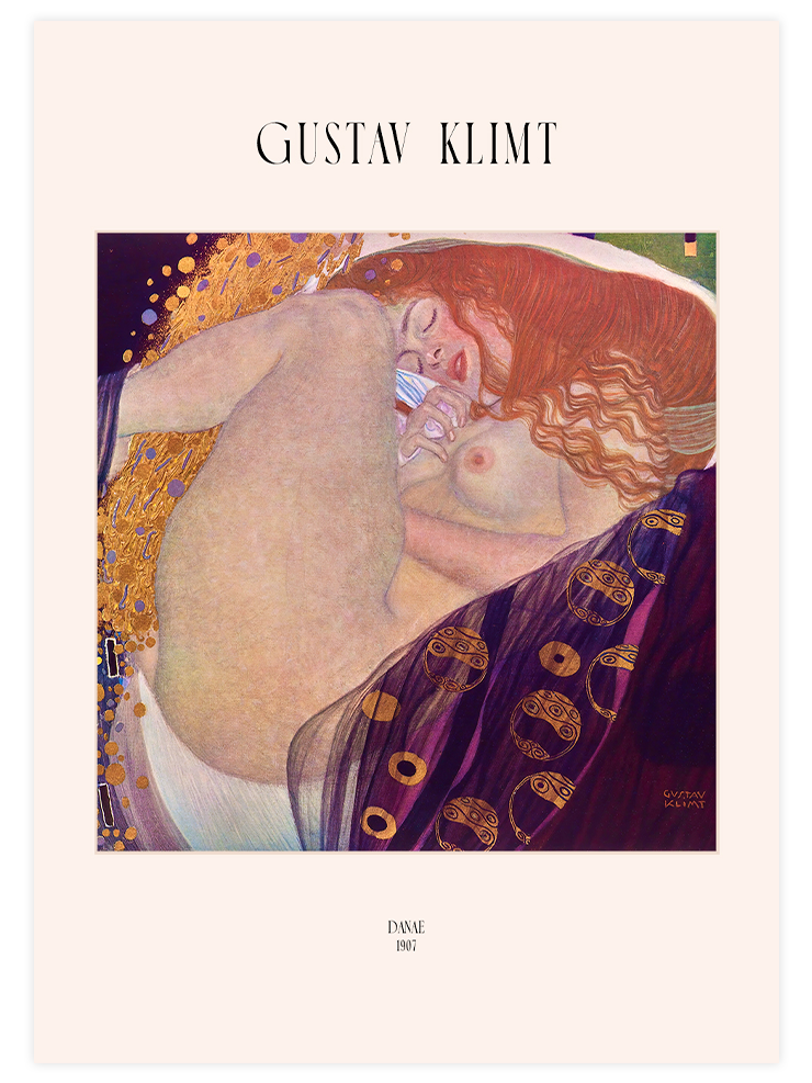 Gustav Klimt Danae - Art Print