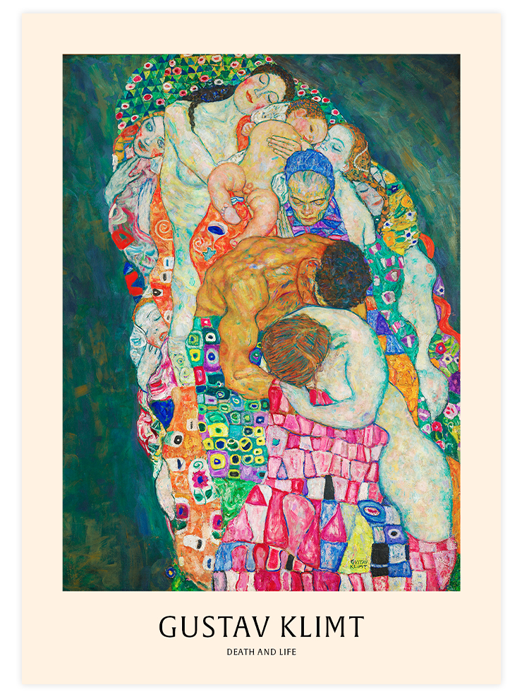 Gustav Klimt Death & Life - Art Print Ürün ana görseli