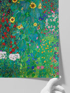 Klimt Farm Garden with Sunflowers - Art Print