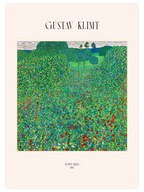 Gustav Klimt Poppy Field - Art Print