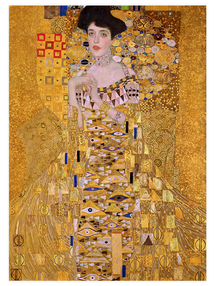 Klimt Portrait of Adele Bloch-Bauer - Art Print Ürün ana görseli