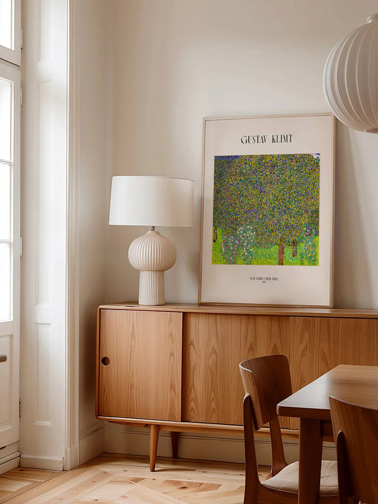 Gustav Klimt Rose Bushes Under Trees - Art Print Ürün ikincil görseli