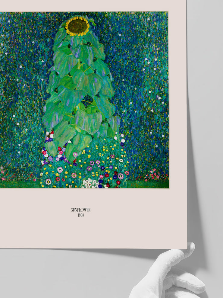 Gustav Klimt The Sunflower - Art Print  Poster