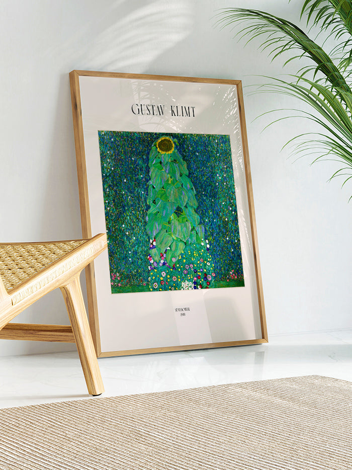 Gustav Klimt The Sunflower - Art Print  Poster
