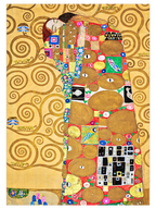 Gustav Klimt The Embrace - Art Print