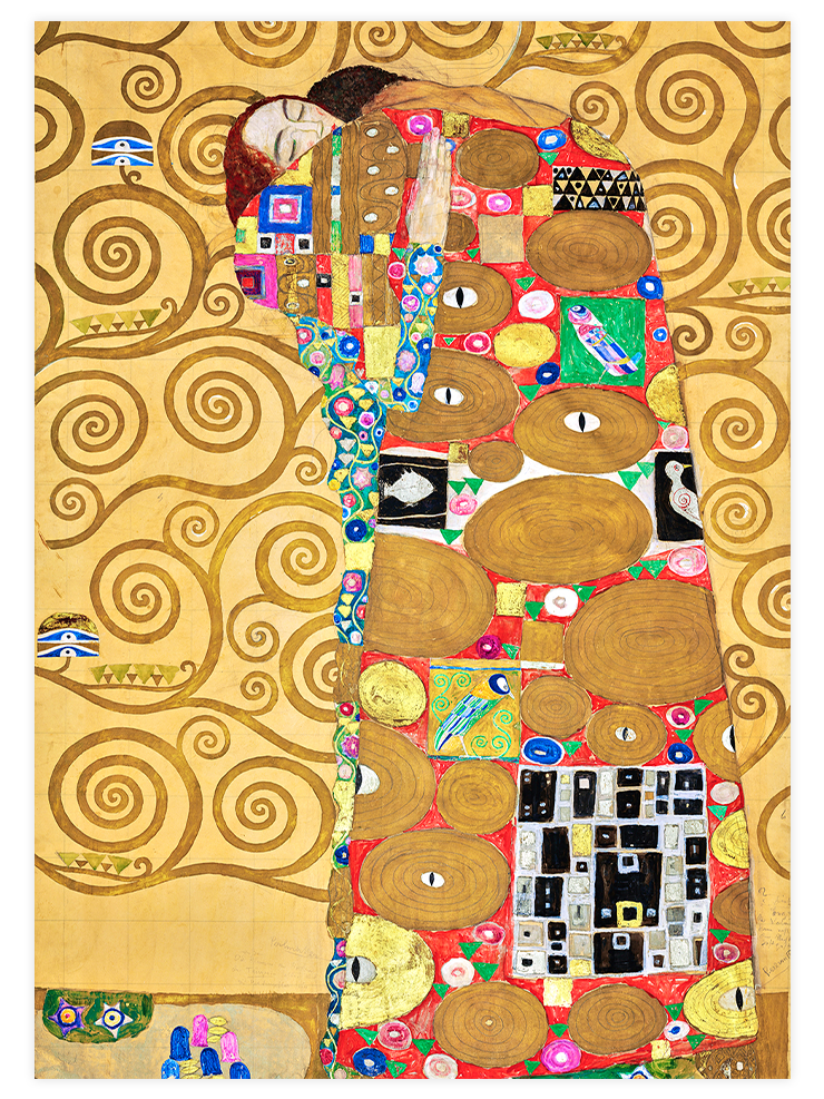 Gustav Klimt The Embrace - Art Print