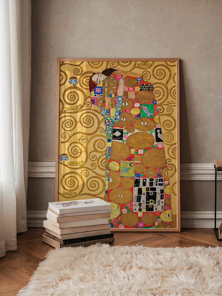 Gustav Klimt The Embrace - Art Print Ürün ikincil görseli