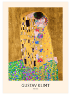 Gustav Klimt The Kiss N2 - Art Print