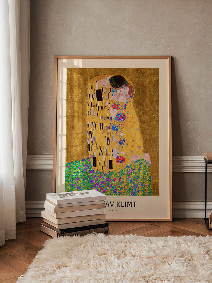 Gustav Klimt The Kiss N2 - Art Print Ürün ikincil görseli