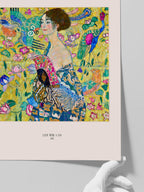 Gustav Klimt Woman With Fan - Art Print