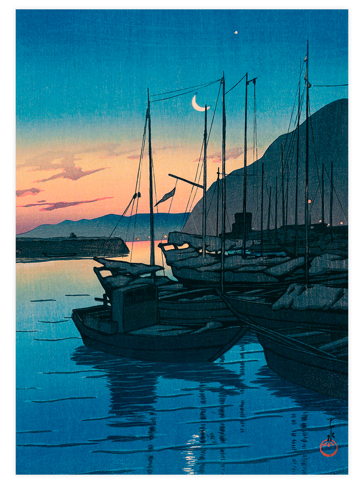 Kawase Morning at Beppu - Art Print