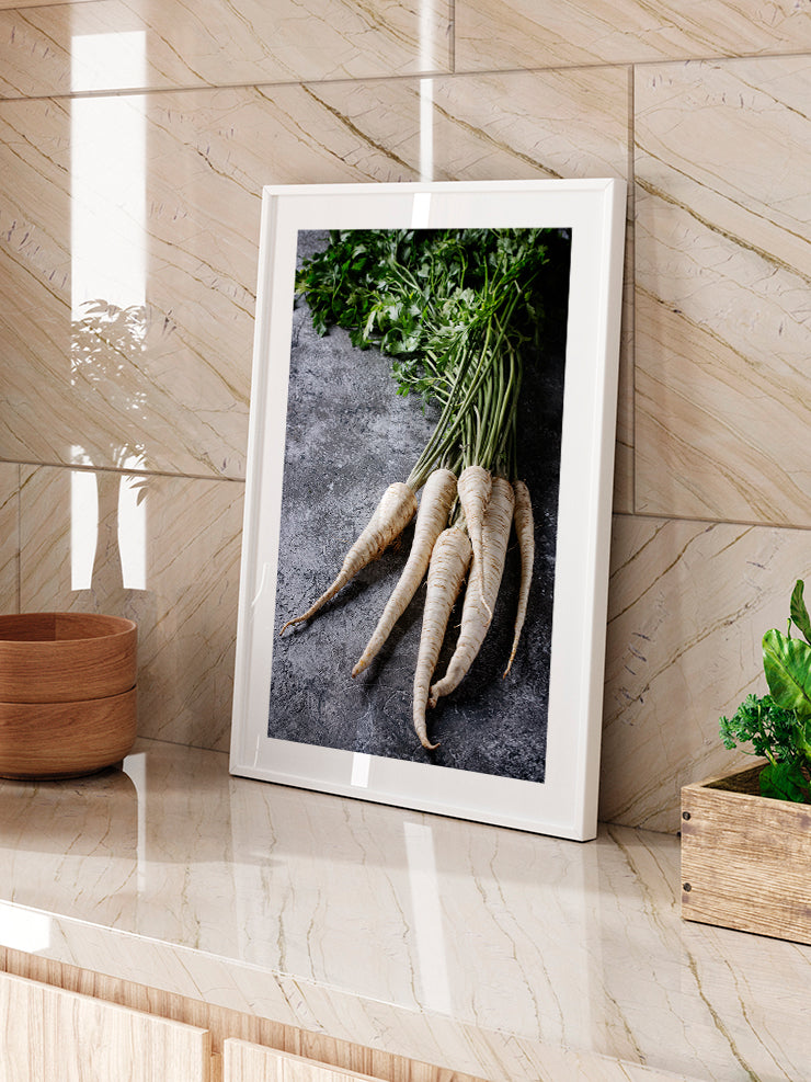 Beyaz Havuç - Art Print Ürün ikincil görseli