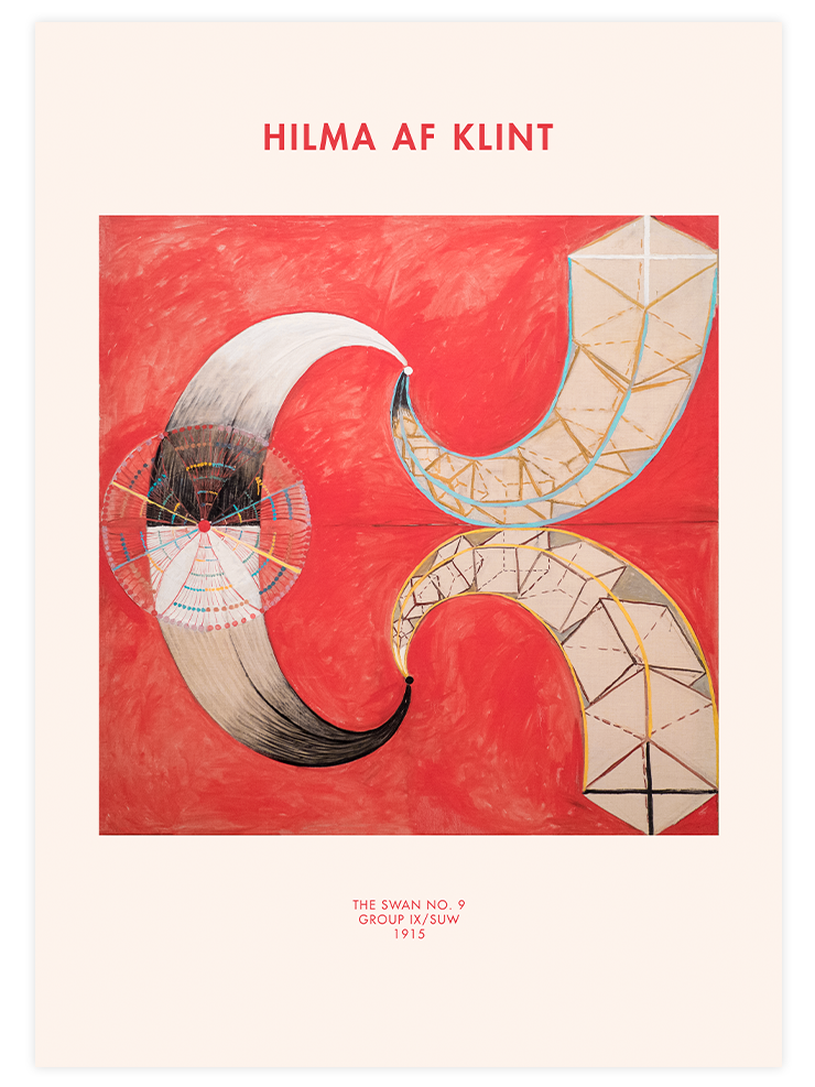 Hilma Af Klint The Swan No.9 - Art Print Ürün ana görseli