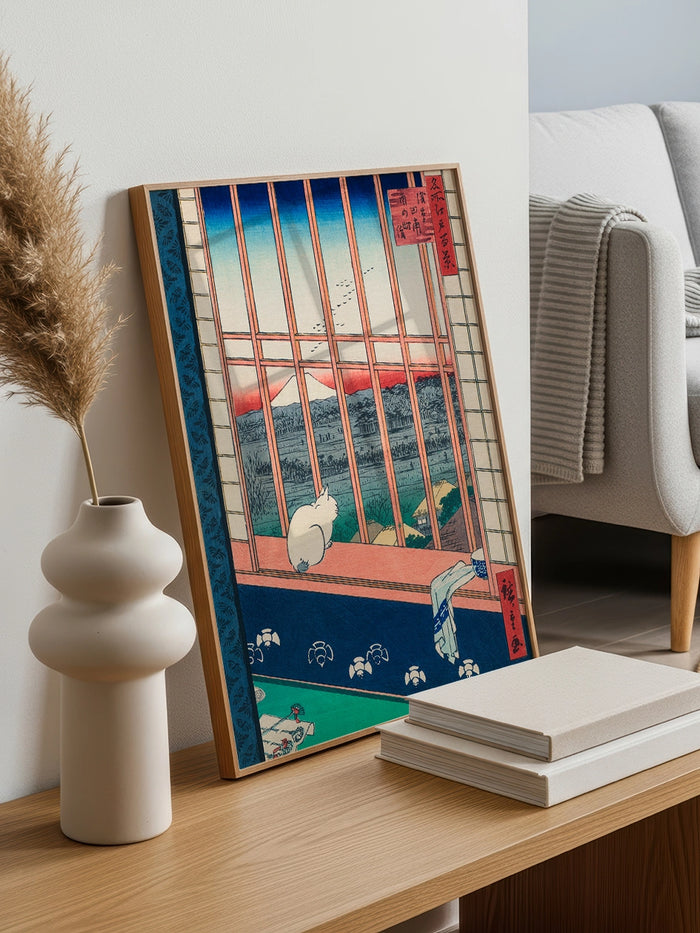 Hiroshige, Asakusa Ricefields and Torinomachi Festival - Art Print  Poster