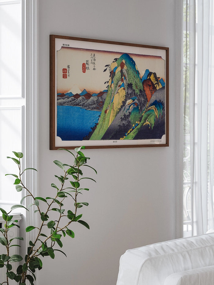 Hiroshige, Hakone Lake View - Art Print  Poster