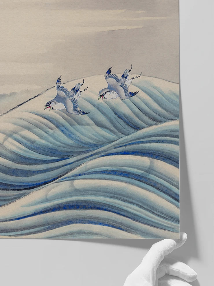 Hokusai, Chodori over Waves - Art Print  Poster