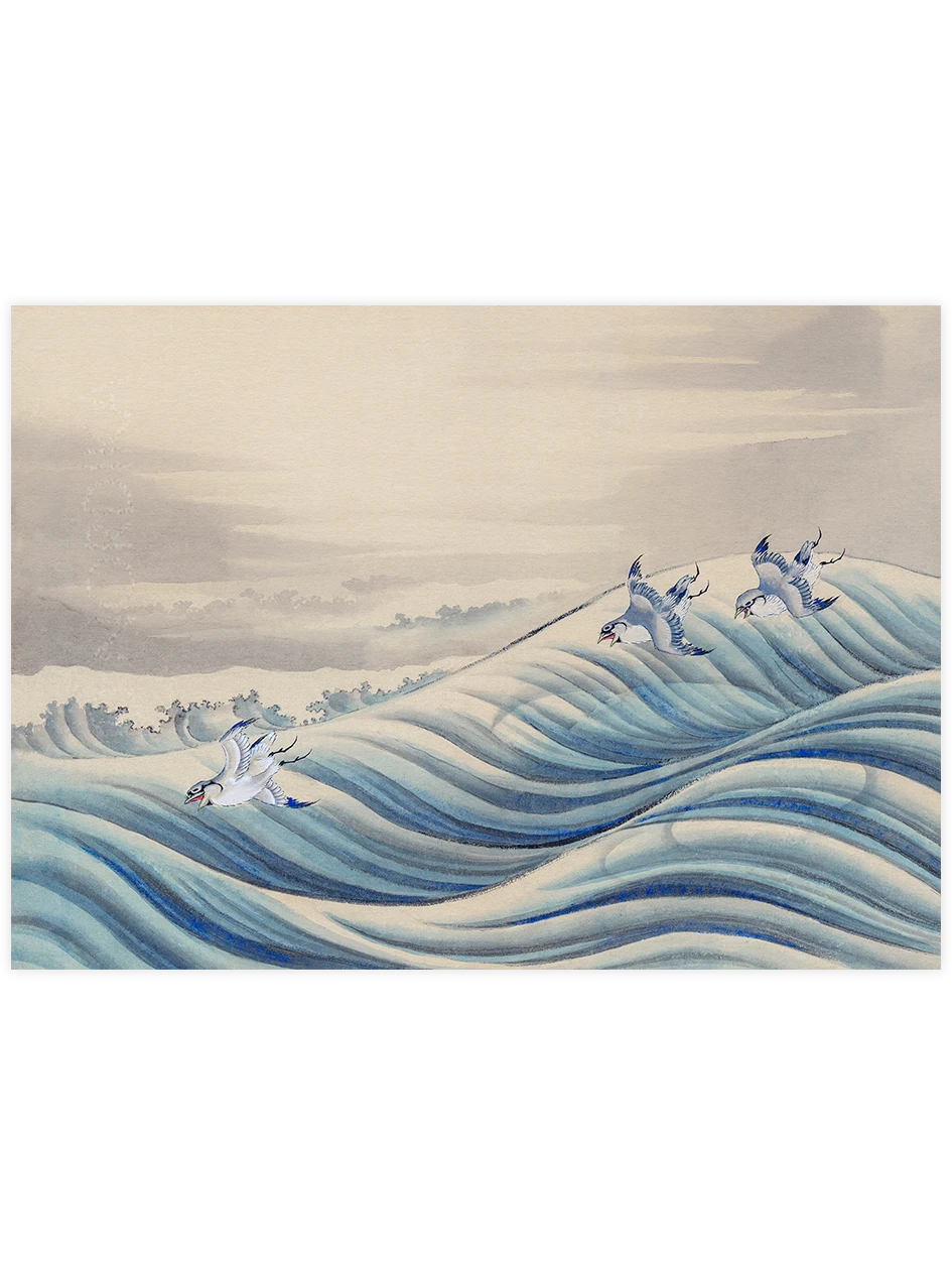 Hokusai, Chodori over Waves - Art Print Ürün ana görseli