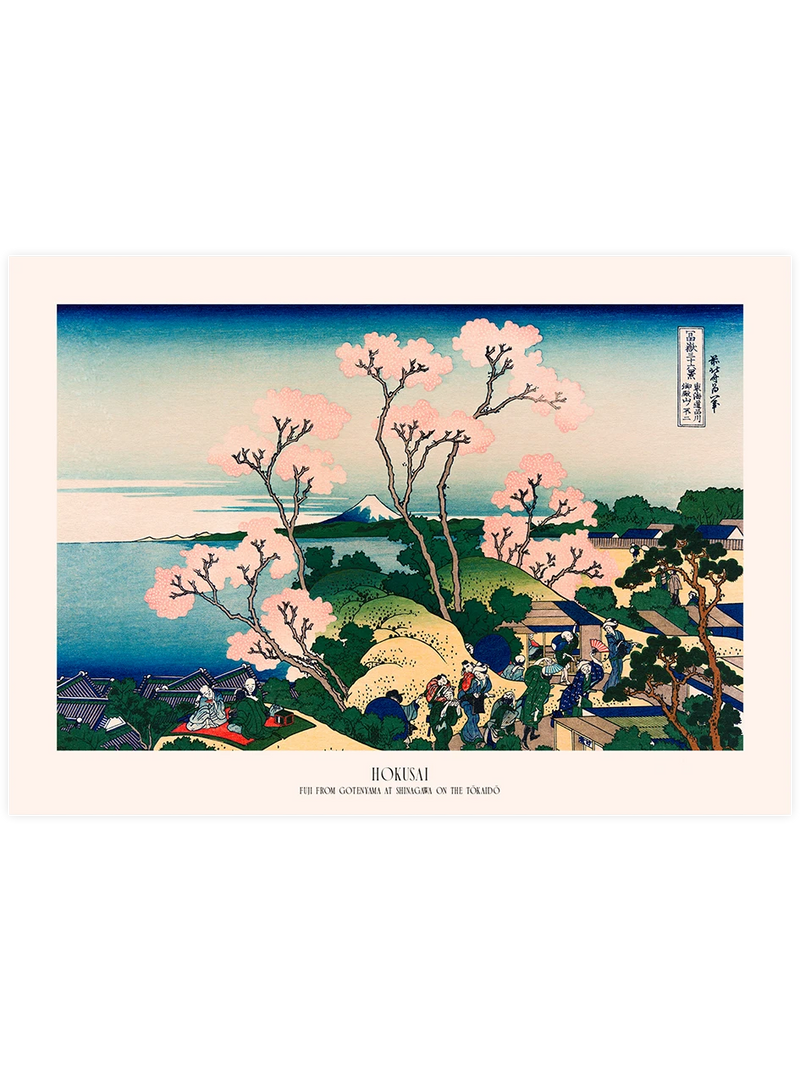 Hokusai, Fuji from Gotenyama at Shinagawa - Art Print Ünlü Ressamlar Poster