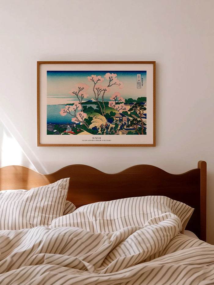 Hokusai, Fuji from Gotenyama at Shinagawa - Art Print  Poster