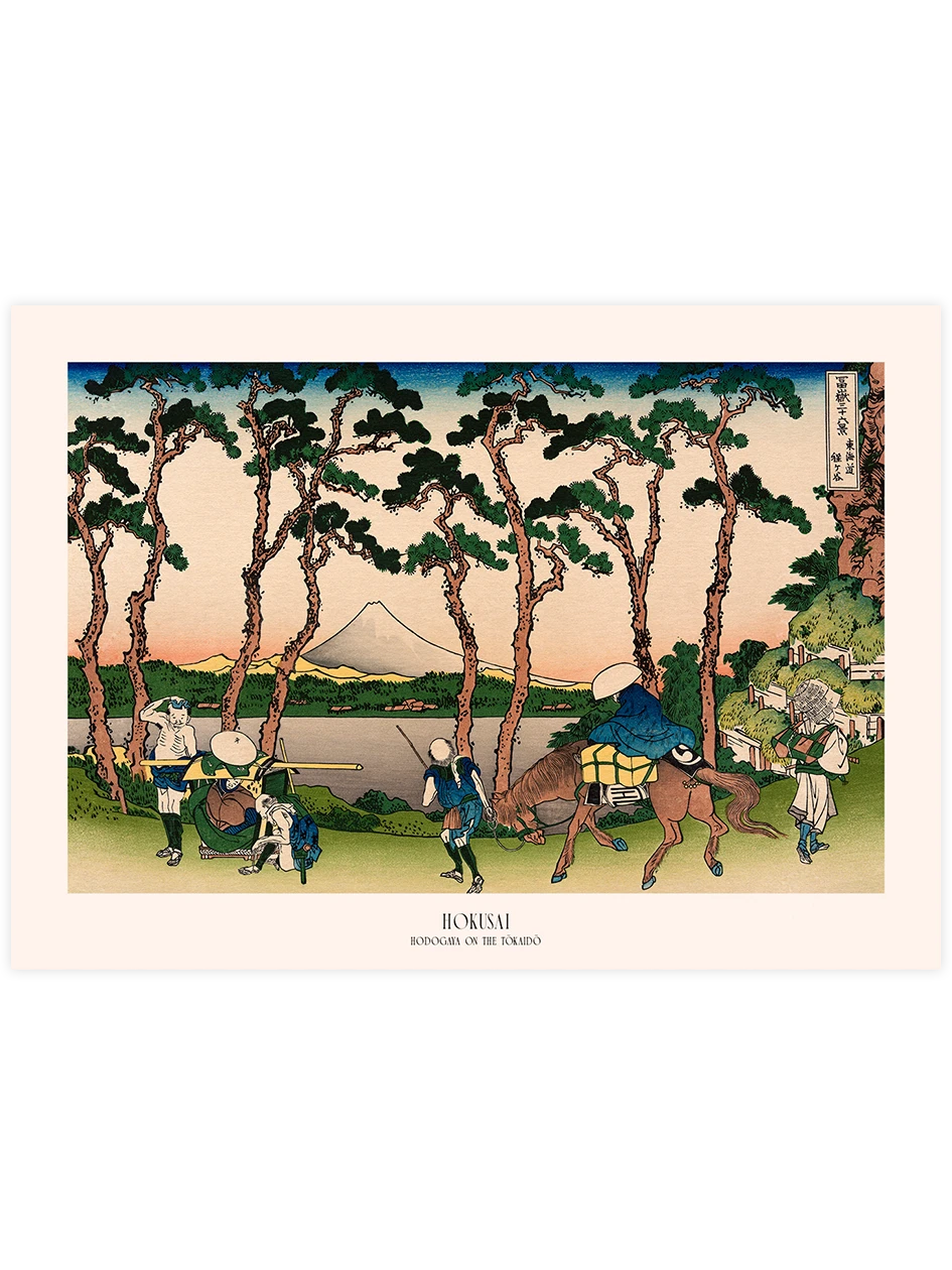 Hokusai, Hodogaya on the Tokaido - Art Print Ünlü Ressamlar Poster