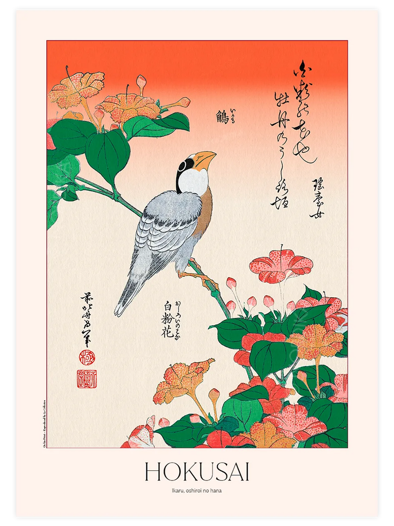 Hokusai Ikaru Oshiroi no Hana posteri