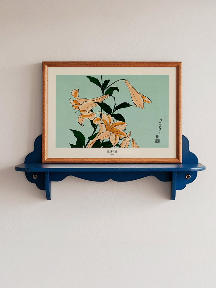 Hokusai Lilies tablo