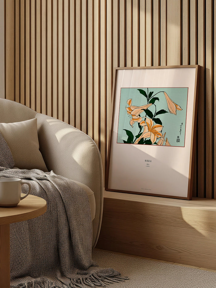 Hokusai Lilies tablo