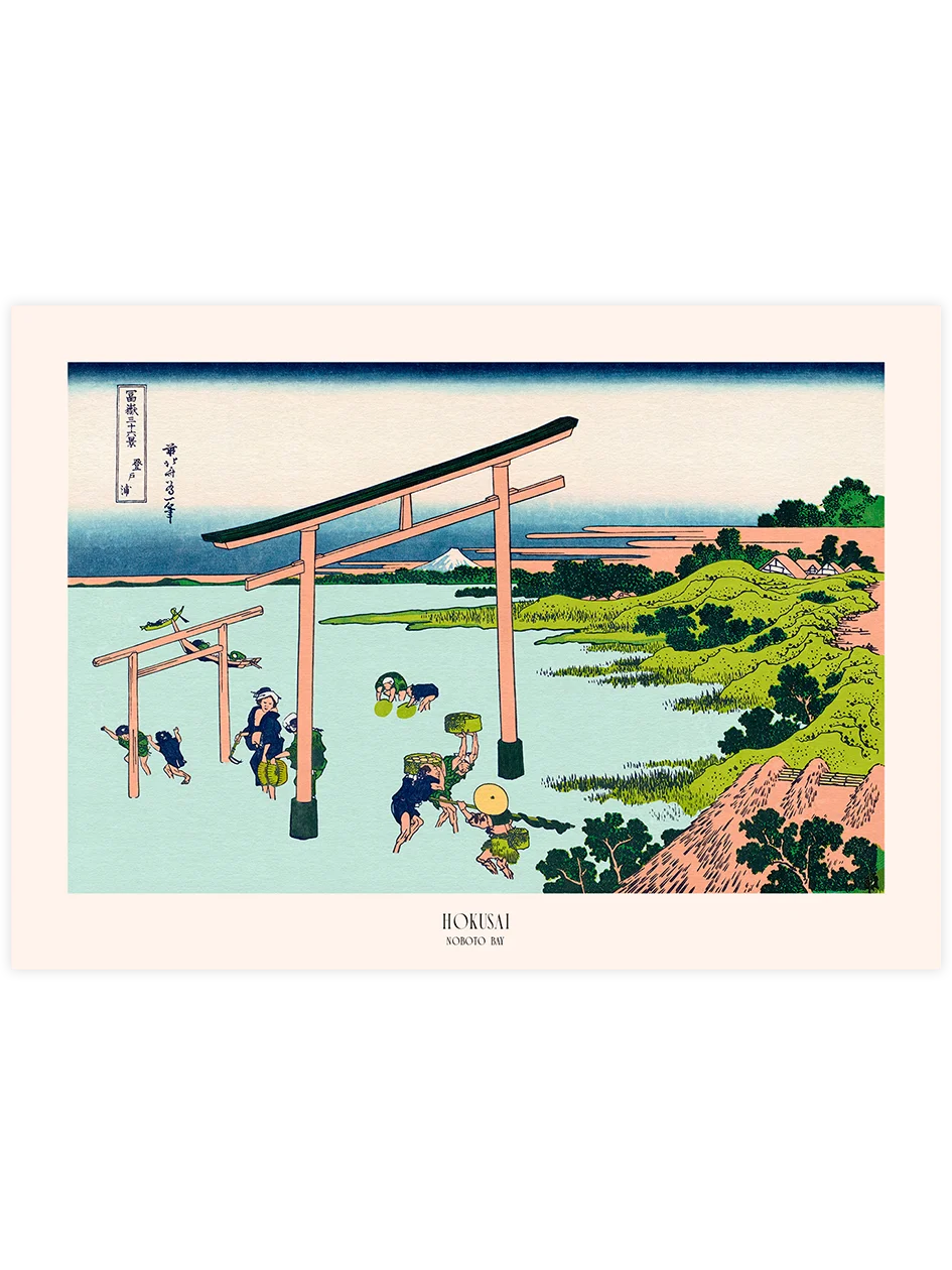 Hokusai, Noboto Bay - Art Print Ünlü Ressamlar Poster