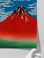 Hokusai Red Fuji - Art Print