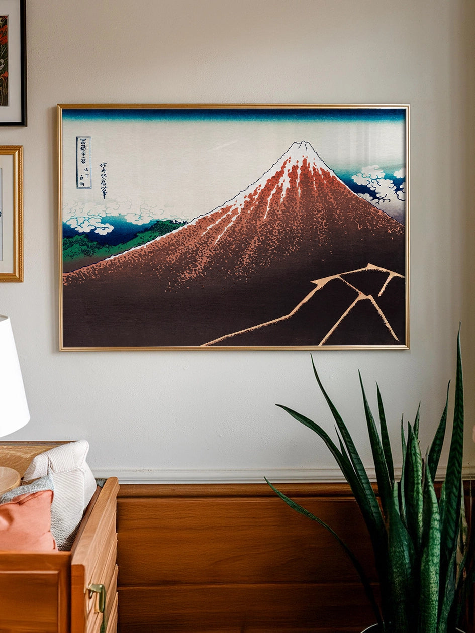 Hokusai, Storm below Mount Fuji - Art Print  Poster