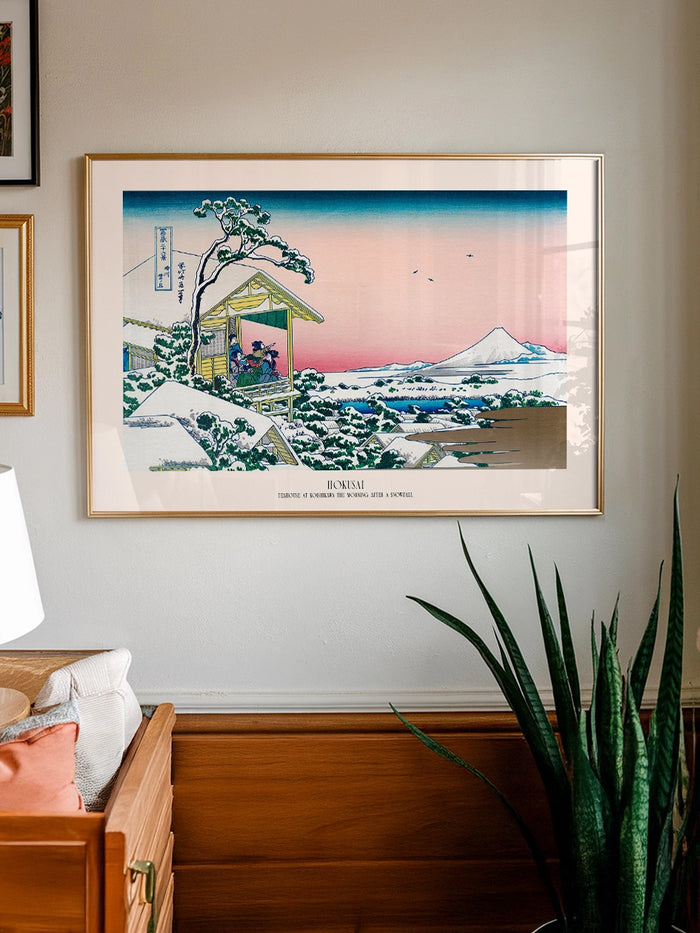 Hokusai, Teahouse at Koishikawa - Art Print  Poster