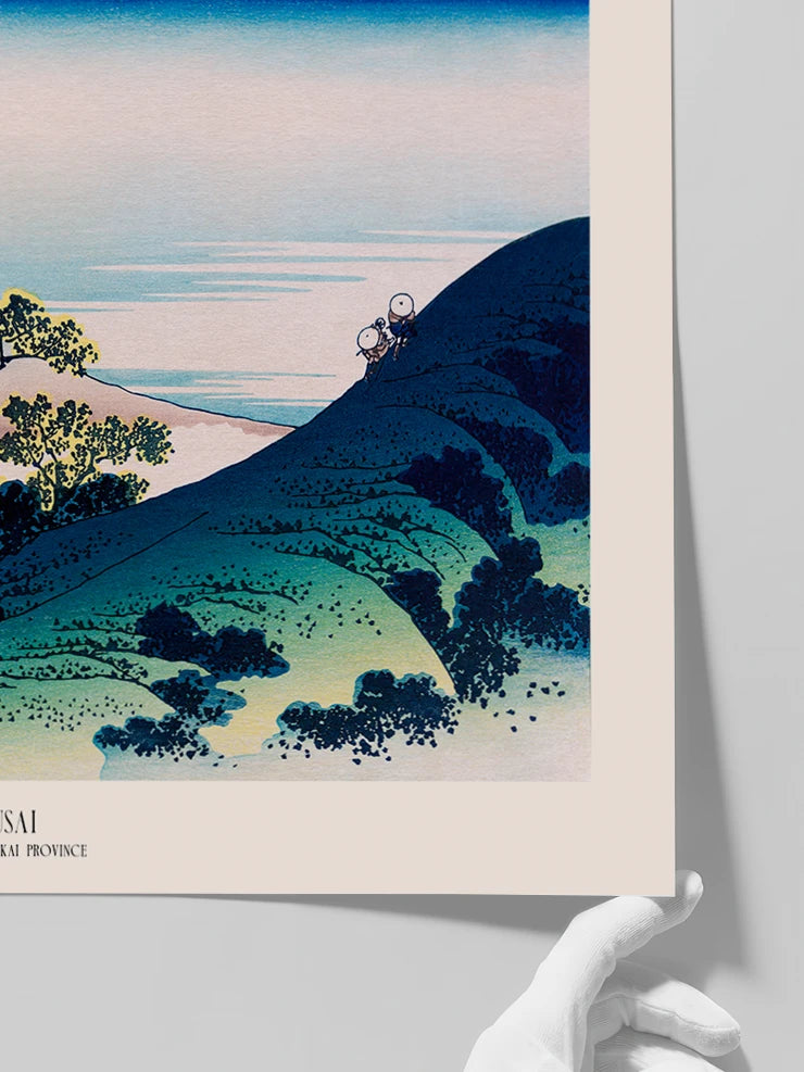 Hokusai, The Inume Pass in Kai Province - Art Print  Poster