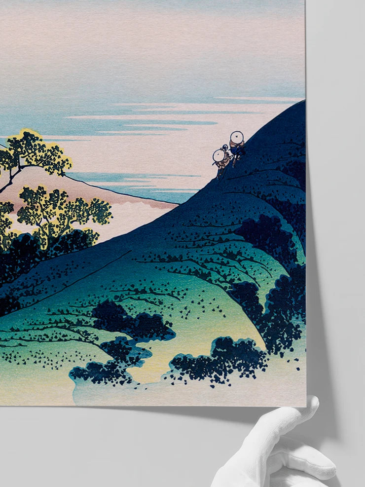 Hokusai, The Inume Pass in Kai Province - Art Print  Poster