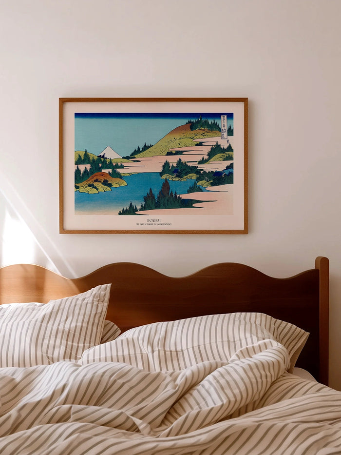 Hokusai, The Lake at Hakone - Art Print  Poster