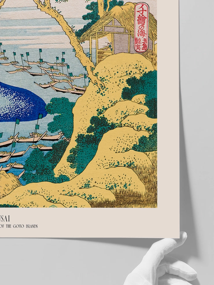 Hokusai, Whaling off the Coast - Art Print  Poster
