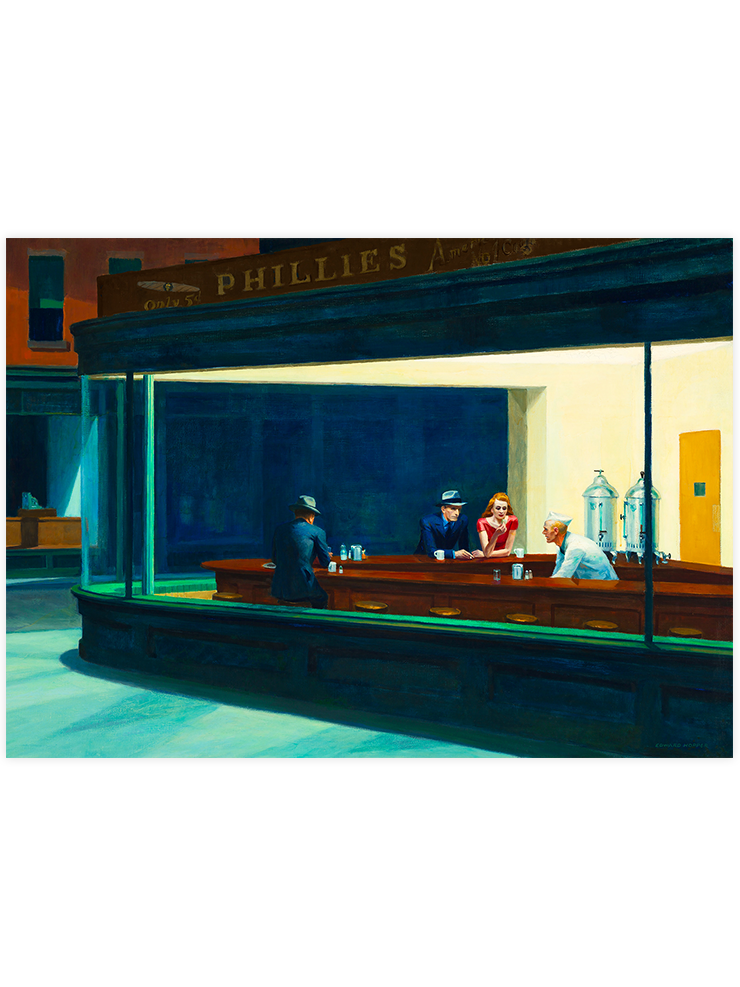 Edward Hopper Nighthawks - Art Print