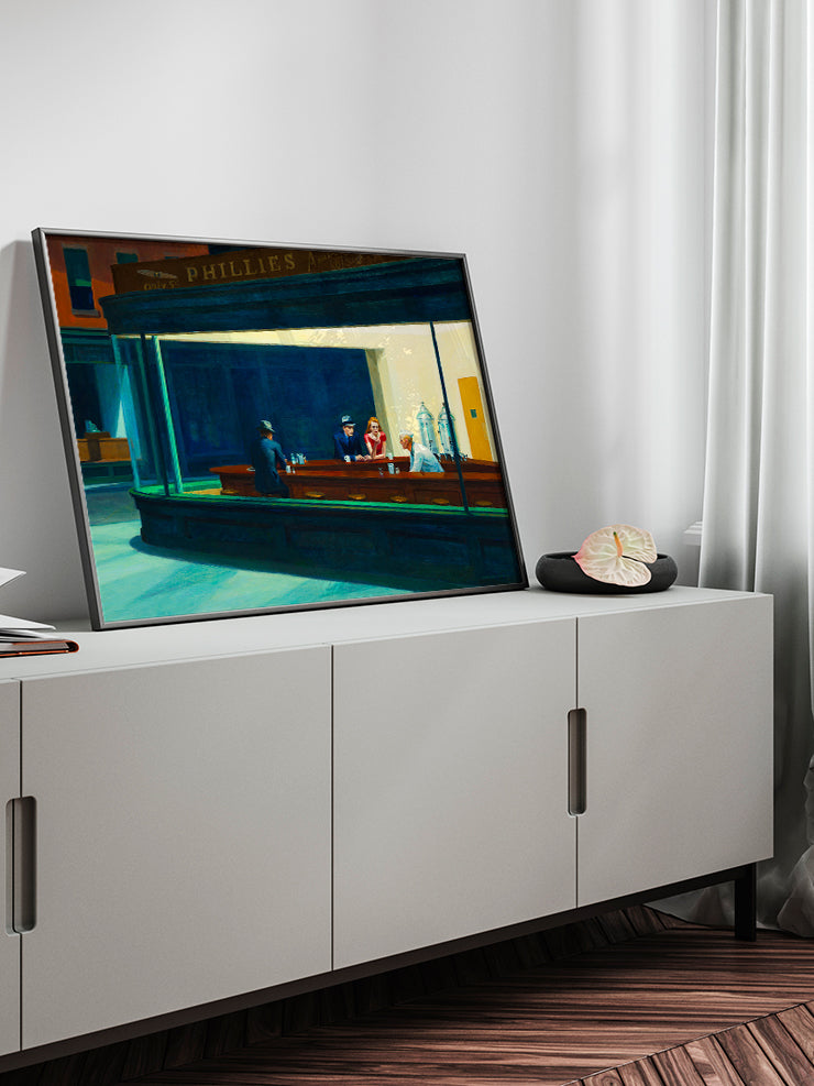 Edward Hopper Nighthawks - Art Print Ürün ikincil görseli