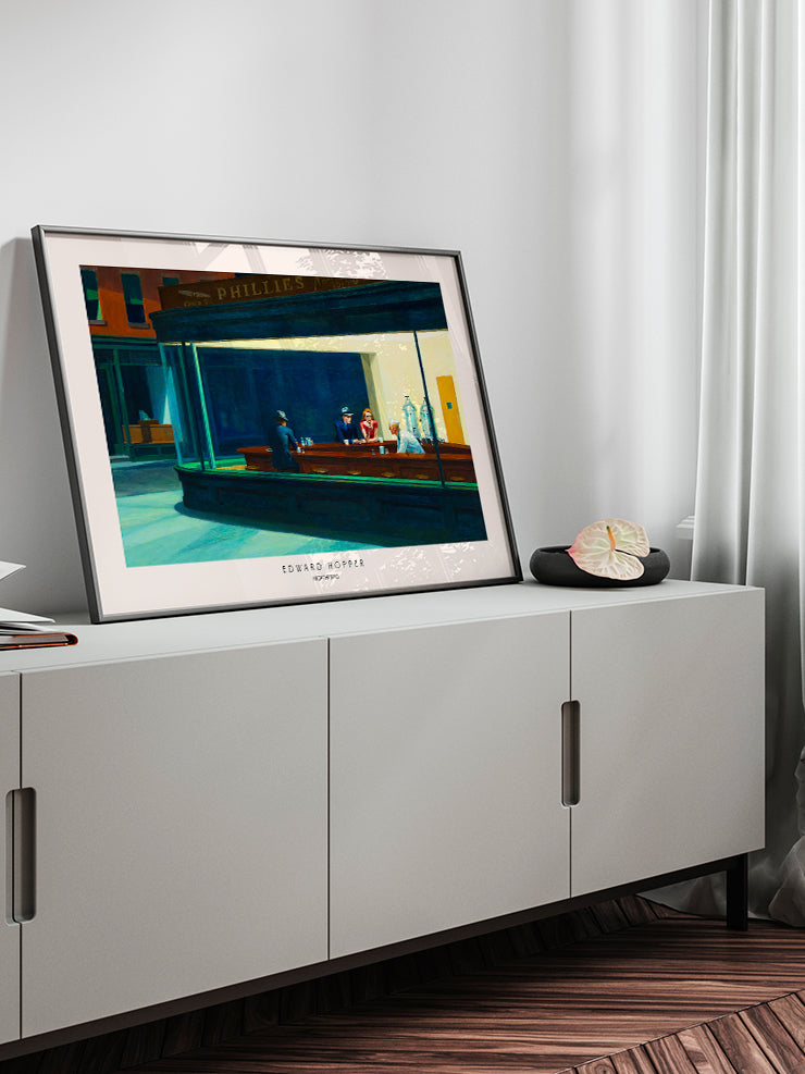 Edward Hopper Nighthawks - Art Print Ürün ikincil görseli