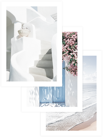 Mediterranean Charm - Poster Seti Trio