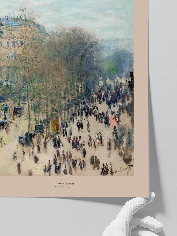 Monet’nin yüksekten izlenen Paris sahnesi.