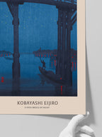 Kobayashi A High Bridge by Night - Art Print