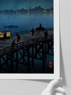 Koho Shoda Ohashi Bridge at Atako - Art Print