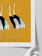 Ogata Korin Gray Cranes - Art Print