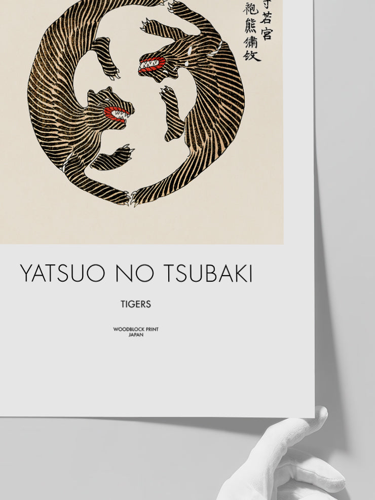 Yatsuo No Tsubaki Tigers - Art Print  Poster