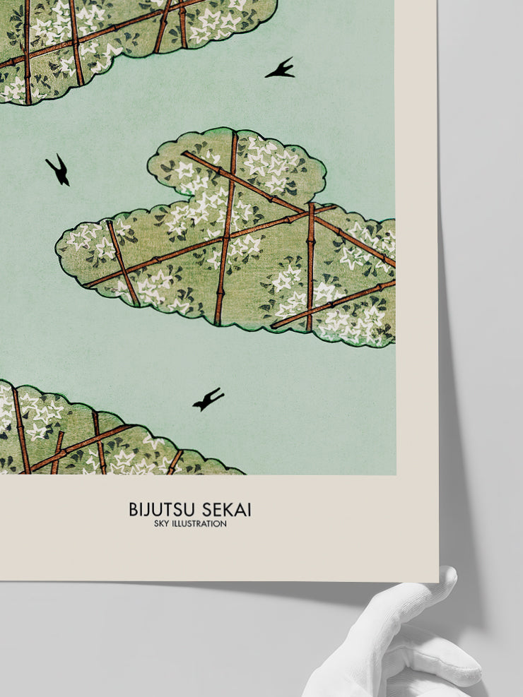 Bijutsu Sekai Sky Illustration - Art Print  Poster